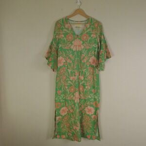 Mestiza Dress Linen Blend‎ Caftan Midi